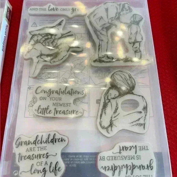 A grouping of three packages of stamps , Stampin A grouping of three packages . - Picture 6 of 7